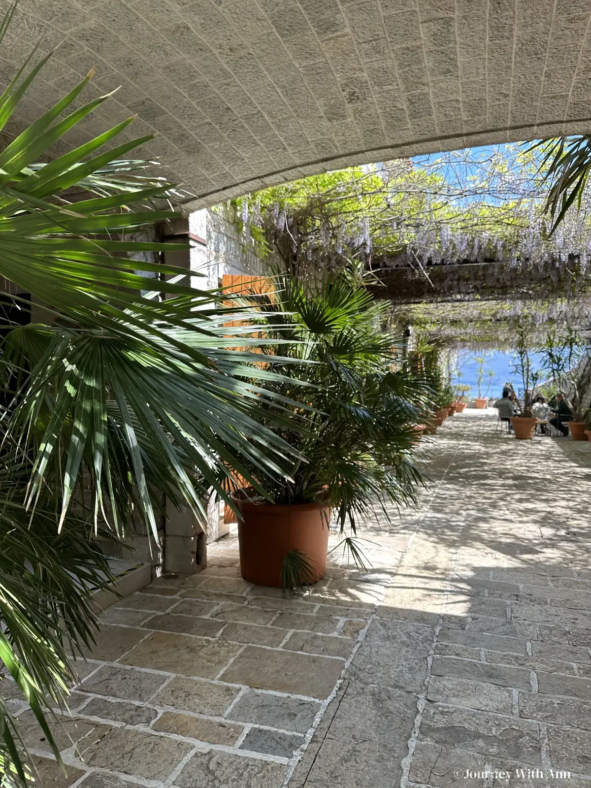 在黑山布德瓦的城堡露台