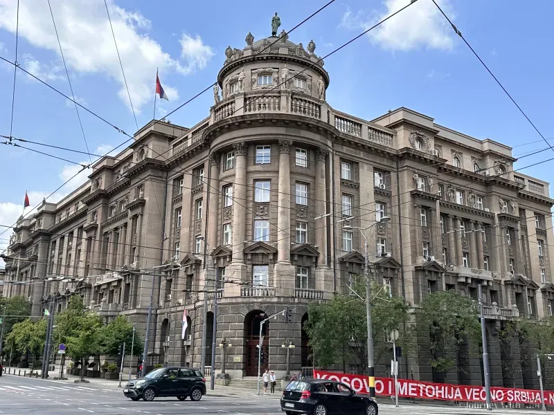 Typical buildings in the central part of Belgrade